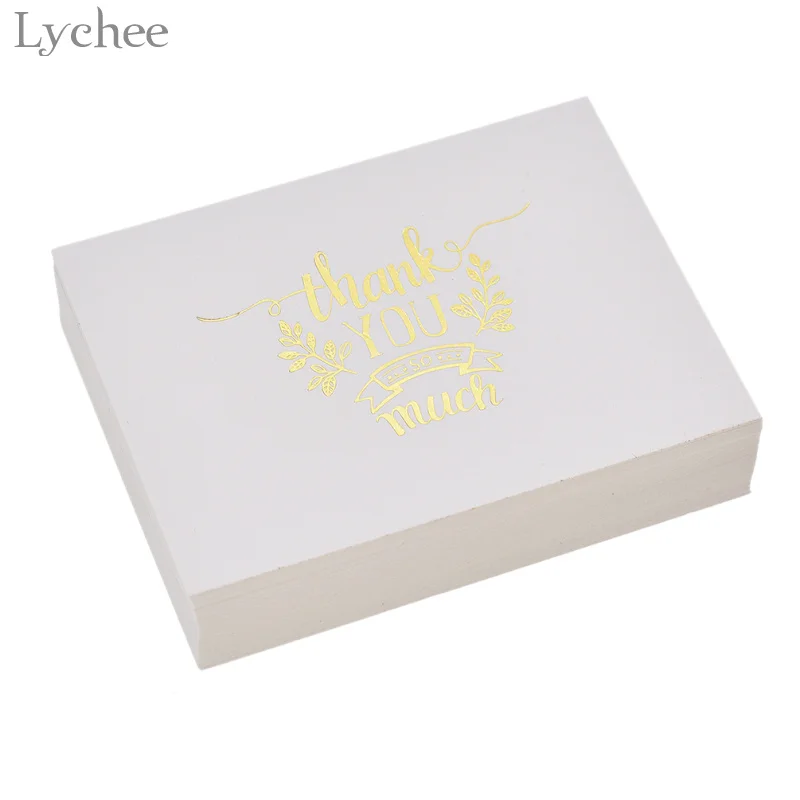 Lychee 48pcs Mini Gold Embossed Thank you Card Valentine Christmas Party Invitation Letter Greeting Cards
Lychee 48pcs Mini Gold Embossed Thank you Card Valentine Christmas Party Invitation Letter Greeting Cards