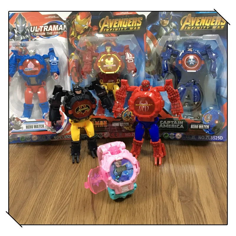 Animation Superman Peripheral Children's Deformation Watch Diamond Toy Creative Cartoon Transformation Robot Watch Boy Toy Gift
Animation Superman Peripheral Children's Deformation Watch Diamond Toy Creative Cartoon Transformation Robot Watch Boy Toy Gift