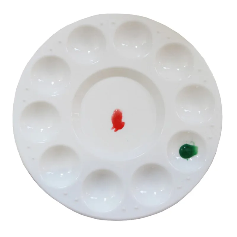 1 pcs Round 10 hole PP plastic round art gouache pigment palette multi-color palette tool Art Supplies
1 pcs Round 10 hole PP plastic round art gouache pigment palette multi-color palette tool Art Supplies