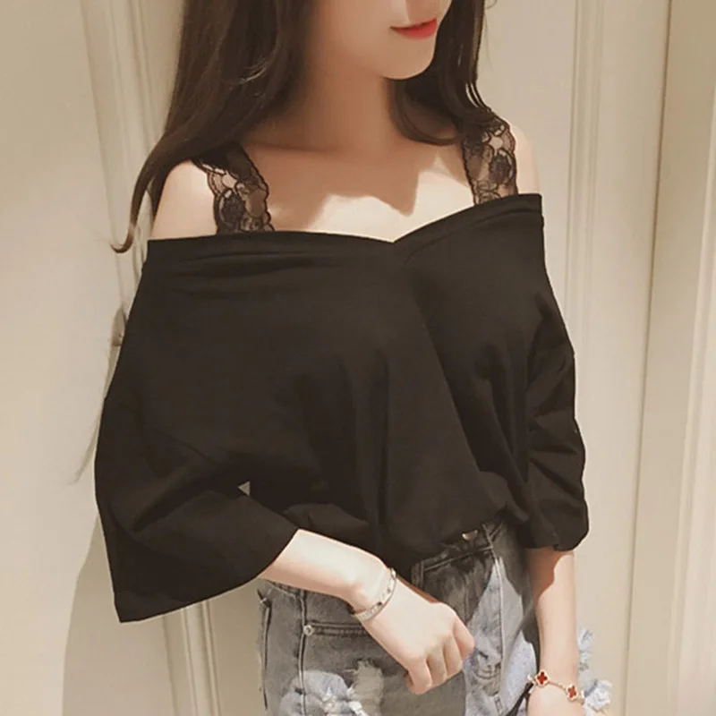 T Shirt Women Cold Shoulder Long Sleeve V Neck Tops Tee Ladies Summer Sexy Off The Shoulder T Shirts Casual Loose Women Clothing
T Shirt Women Cold Shoulder Long Sleeve V Neck Tops Tee Ladies Summer Sexy Off The Shoulder T Shirts Casual Loose Women Clothing