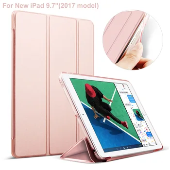 For iPad 9.7" Soft TPU Edge Hard Back Cover Leather Case For iPad 9.7 inch 2017 2018 New Auto Sleeping/Wakeing Up Mode
For iPad 9.7" Soft TPU Edge Hard Back Cover Leather Case For iPad 9.7 inch 2017 2018 New Auto Sleeping/Wakeing Up Mode