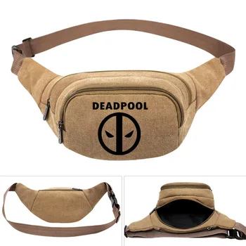 Deadpool Men Casual Durable Fanny Waist Pack Waist Bags Belt Canvas New Hip Bum Military Bag Pouch Three Zipper Pockets
Deadpool Men Casual Durable Fanny Waist Pack Waist Bags Belt Canvas New Hip Bum Military Bag Pouch Three Zipper Pockets