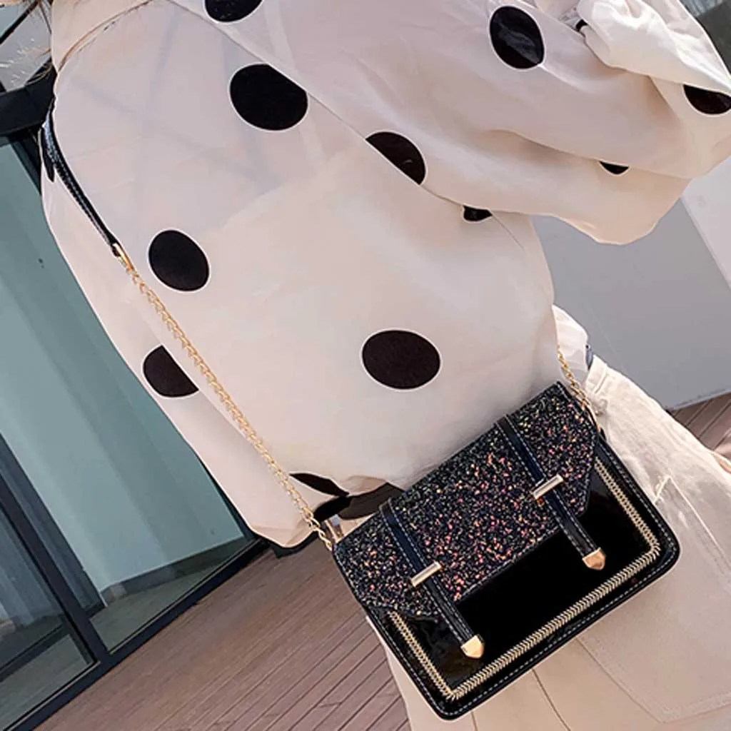 Chain Small Square Bag flap Crossbody Shoulder Bag 2019 sequin evening women bag over shoulder Black Clutch Purse Handbag
Chain Small Square Bag flap Crossbody Shoulder Bag 2019 sequin evening women bag over shoulder Black Clutch Purse Handbag