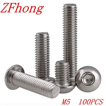 100PCS ISO7380 M5*5/6/8/10/12/14/16/18/20/22/25/28/30/35/40/45/50/60/70 5mm Stainless Steel Hexagon Socket Button Head Screw
100PCS ISO7380 M5*5/6/8/10/12/14/16/18/20/22/25/28/30/35/40/45/50/60/70 5mm Stainless Steel Hexagon Socket Button Head Screw