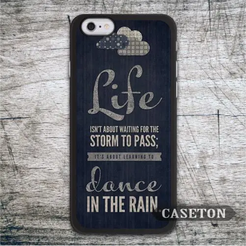 Spiritual Quote Dance In The Rain font b Case b font For font b iPhone b