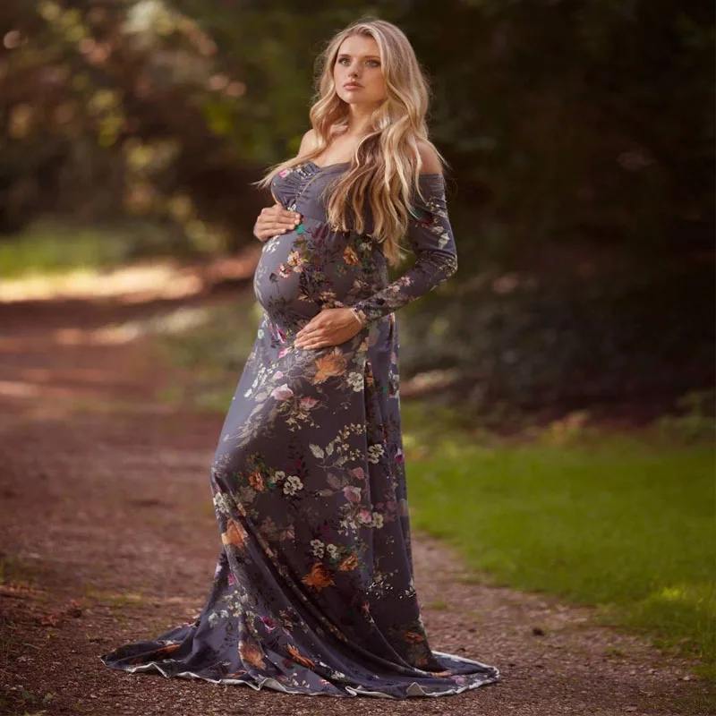 2018 Elegant Maternity Photography Props Pregnancy Clothes Maternity Dress Pregnant Floral Printed Dress Photo Shoot Clothing
2018 Elegant Maternity Photography Props Pregnancy Clothes Maternity Dress Pregnant Floral Printed Dress Photo Shoot Clothing