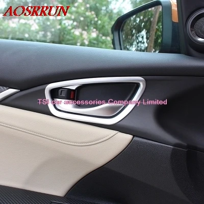 4 Pcs/Set Car-styling Door Handle Bowl Cover Frame Interior Decoration ABS Chrome Trim For Honda Civic Sedan 10th 2016 Accessory
4 Pcs/Set Car-styling Door Handle Bowl Cover Frame Interior Decoration ABS Chrome Trim For Honda Civic Sedan 10th 2016 Accessory