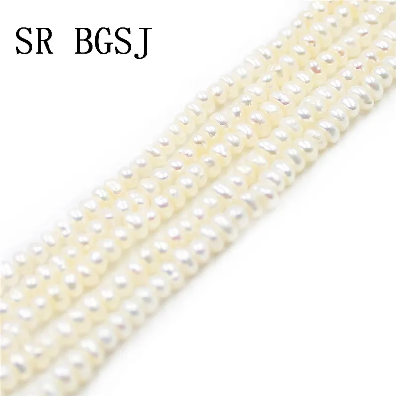Free Shipping 2-4mm Bail Mini Rondelle Freshwater Pearl Jewelry Making Loose Beads Strand 14"
Free Shipping 2-4mm Bail Mini Rondelle Freshwater Pearl Jewelry Making Loose Beads Strand 14"