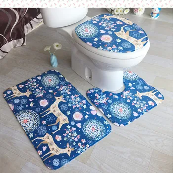 3pcs/set Bathroom Set Floor Carpet Toilet Cover Anti-slip Bath Mat Bathroom Rug Set Home Toilet Lid Cover tapis de salle de bain
3pcs/set Bathroom Set Floor Carpet Toilet Cover Anti-slip Bath Mat Bathroom Rug Set Home Toilet Lid Cover tapis de salle de bain