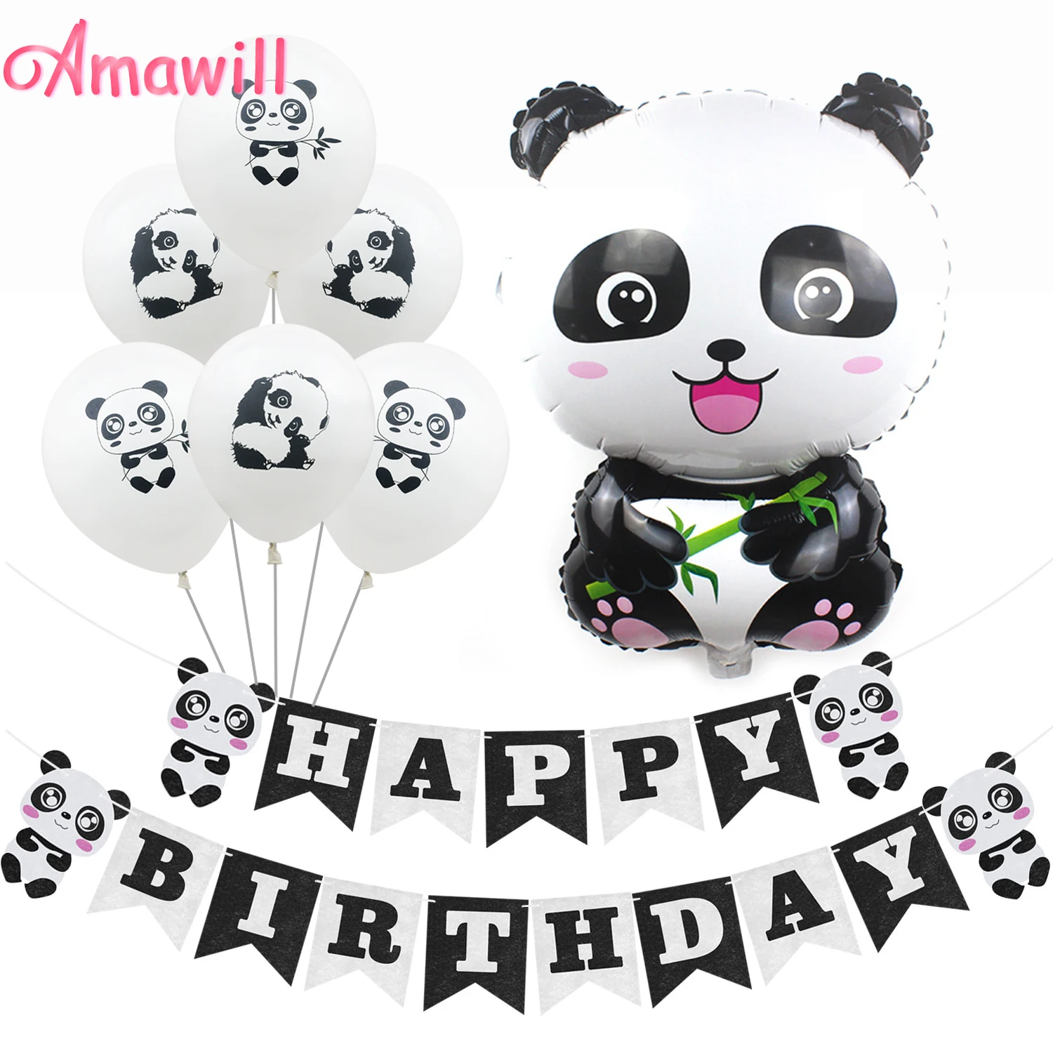 Amawill Cute Panda Balloon Animal Party Balloons Birthday Party Decorations Kids Black White Cartoon Globos Baby Shower Boy 7D
Amawill Cute Panda Balloon Animal Party Balloons Birthday Party Decorations Kids Black White Cartoon Globos Baby Shower Boy 7D