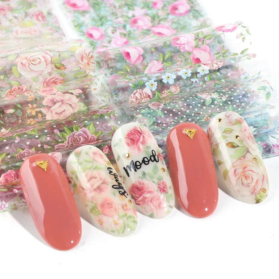10pcs Transparent Mixed Flower Nail Foil Sticker Holographic Transfer Stick Decals Gel Polish Adhesive Nail Tips Set LE798-C
10pcs Transparent Mixed Flower Nail Foil Sticker Holographic Transfer Stick Decals Gel Polish Adhesive Nail Tips Set LE798-C