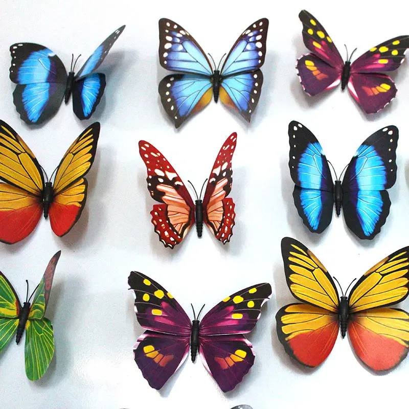 100pcs/lot Simulation Butterfly 12cm PVC Home Decoration Buterfly Wall Stickers Home Decal Magnet Crafts Holiday Decoration
100pcs/lot Simulation Butterfly 12cm PVC Home Decoration Buterfly Wall Stickers Home Decal Magnet Crafts Holiday Decoration