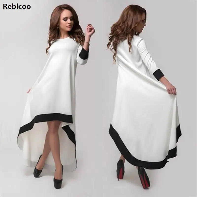 2018 Summer Style Women white solid Dresses Asymmertrical Long sleeves dresses Casual Casual maxi Dress
2018 Summer Style Women white solid Dresses Asymmertrical Long sleeves dresses Casual Casual maxi Dress