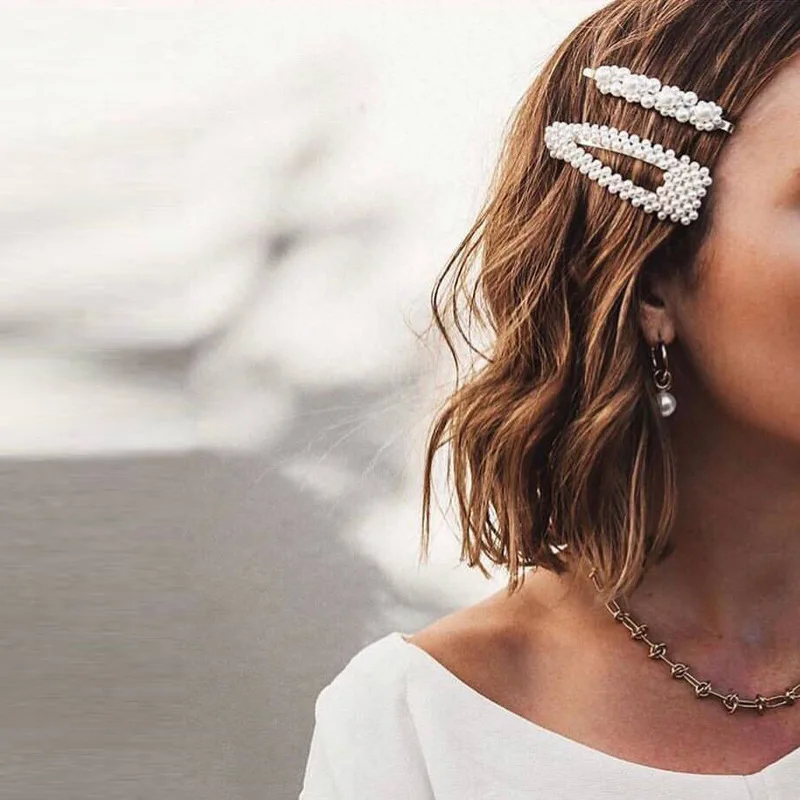Fashion Simulated Pearl Beaded Hair Pins Barrette For Women Korean Style Girls Hair Clip Tiara Hair Jewelry Wholesale 2019
Fashion Simulated Pearl Beaded Hair Pins Barrette For Women Korean Style Girls Hair Clip Tiara Hair Jewelry Wholesale 2019