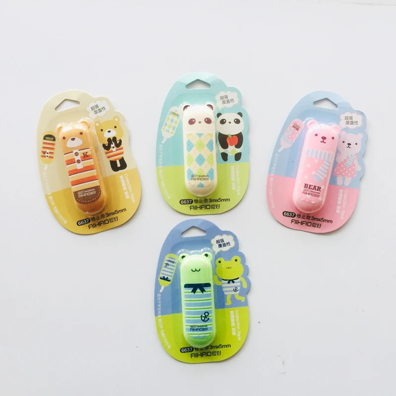 1X 3 Meters Cute Kawaii Cartoon Animals Frog Panda Bear Correction Tape Correcting Stationery Corrector School Office Supply
1X 3 Meters Cute Kawaii Cartoon Animals Frog Panda Bear Correction Tape Correcting Stationery Corrector School Office Supply