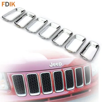 7pcs ABS Mirror Chrome Front Grille Grill Trim Cover Insert Frame for Jeep Compass 2011-2015
7pcs ABS Mirror Chrome Front Grille Grill Trim Cover Insert Frame for Jeep Compass 2011-2015