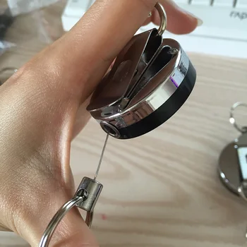 Resilience Steel Wire Rope Elastic Keychains keyring Sporty Retractable Alarm Keychain Anti-lost telescopic Keys trinket J1935
Resilience Steel Wire Rope Elastic Keychains keyring Sporty Retractable Alarm Keychain Anti-lost telescopic Keys trinket J1935