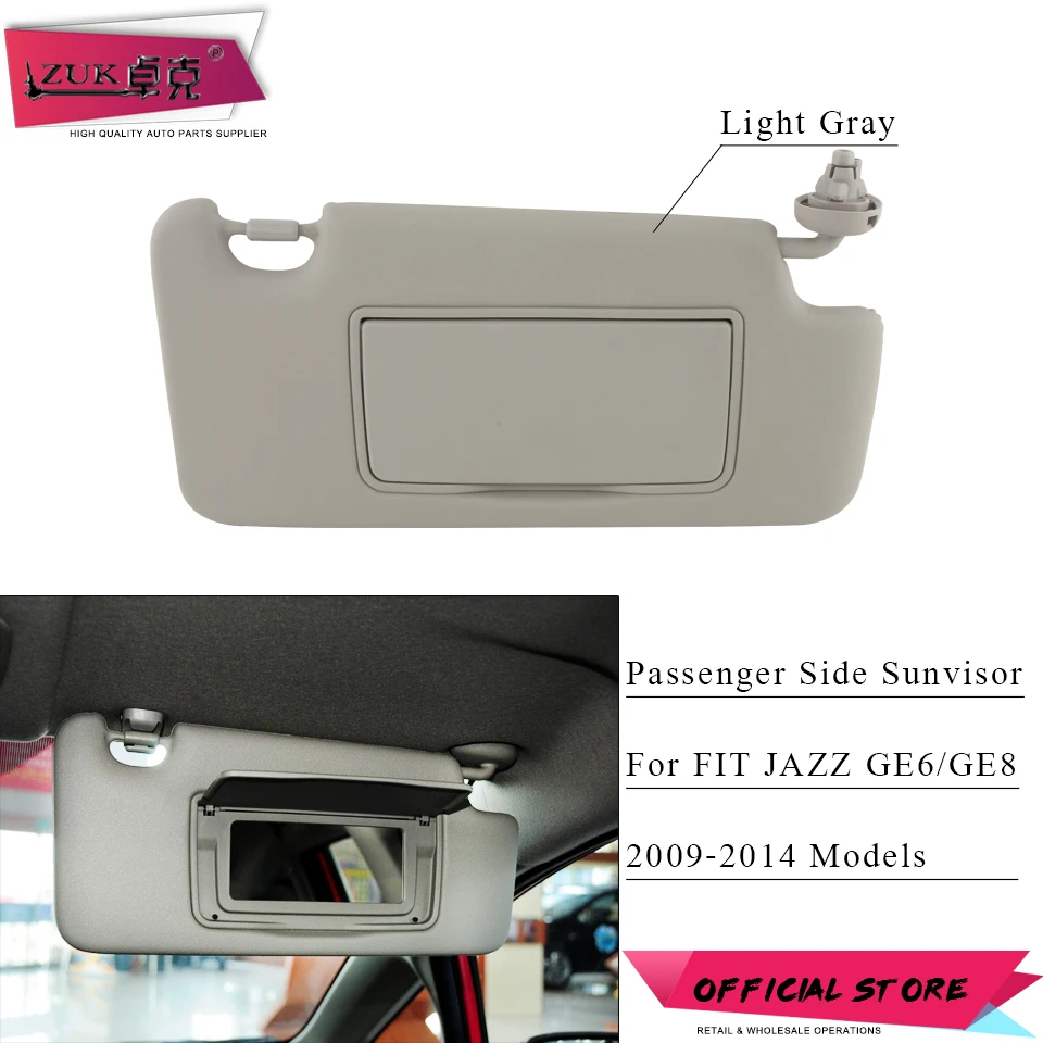 ZUK Car Passenger Side Sunvisor Sunshade Sun Shield Antidazzle Visor For HONDA FIT JAZZ 2009 2010 2011 2012 2013 2014 GE6 GE8
ZUK Car Passenger Side Sunvisor Sunshade Sun Shield Antidazzle Visor For HONDA FIT JAZZ 2009 2010 2011 2012 2013 2014 GE6 GE8