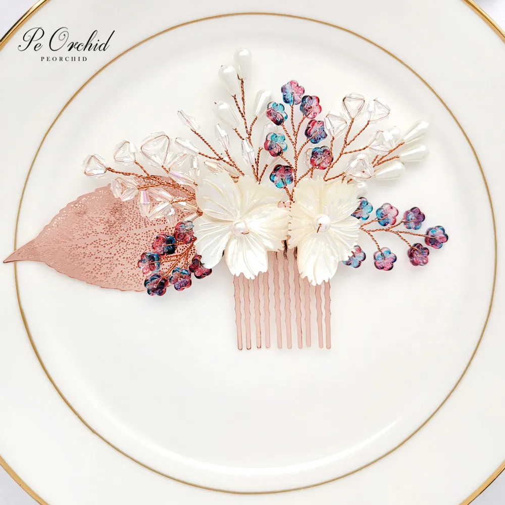 PEORCHID 2019 Rose Gold Bridal Hair Comb Pearl Hair Vine Flower Headpiece Wedding Bride Headwear Women Party Jewelry Accessories
PEORCHID 2019 Rose Gold Bridal Hair Comb Pearl Hair Vine Flower Headpiece Wedding Bride Headwear Women Party Jewelry Accessories