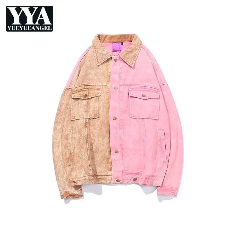 2019 New Autumn Winter Mens Denim Jackets Fashion Splice Hip Hop Jean Coats Male Streetwear Loose Fit Denim Bomber Jacket M-2XL
2019 New Autumn Winter Mens Denim Jackets Fashion Splice Hip Hop Jean Coats Male Streetwear Loose Fit Denim Bomber Jacket M-2XL