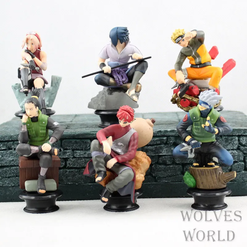 6pcs/set Naruto Action Figures Dolls Chess New PVC Anime Naruto Sasuke Gaara Model Figurines for Decoration Collection Gift Toy
6pcs/set Naruto Action Figures Dolls Chess New PVC Anime Naruto Sasuke Gaara Model Figurines for Decoration Collection Gift Toy