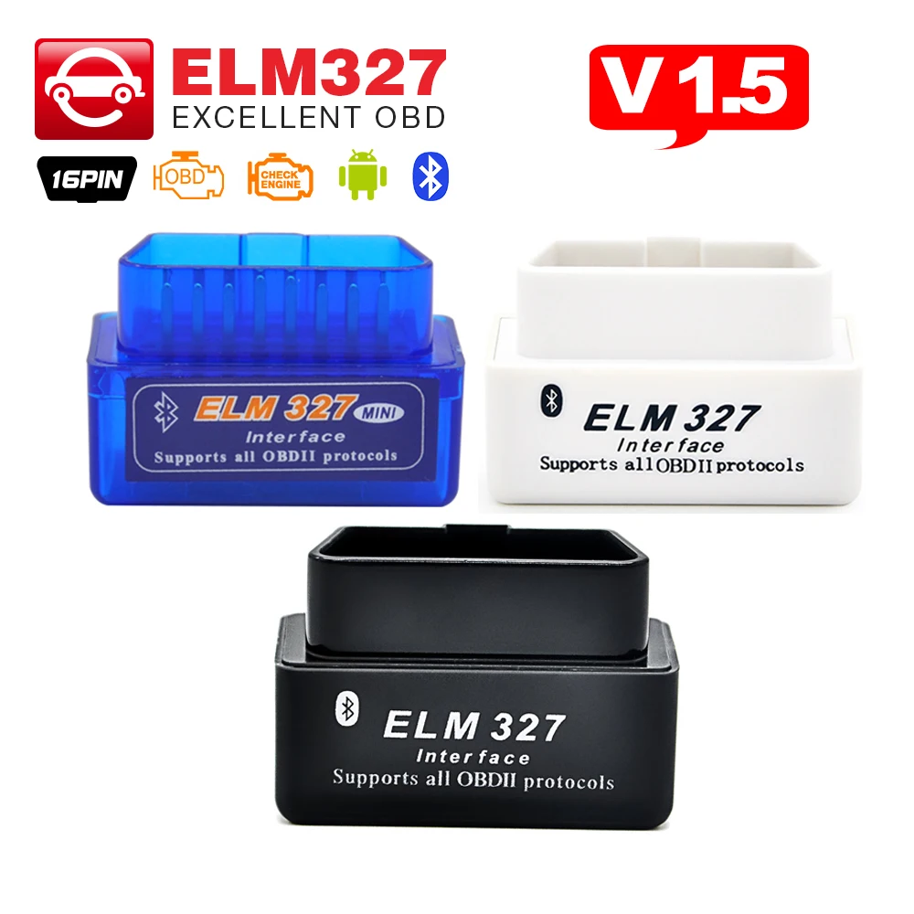 High quality ELM327 V 1.5 BT adapter Works On Android Torque Elm 327 Bluetooth 2.0 Interface OBD2 / OBDII Car Diagnostic Scanner
High quality ELM327 V 1.5 BT adapter Works On Android Torque Elm 327 Bluetooth 2.0 Interface OBD2 / OBDII Car Diagnostic Scanner