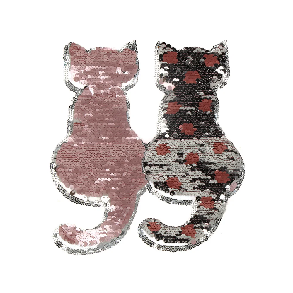 Lovely Cat Reversible Sew On Patch for clothes DIY Change Color Sequins Patch Applique Bag Clothing Coat Sweater Crafts
Lovely Cat Reversible Sew On Patch for clothes DIY Change Color Sequins Patch Applique Bag Clothing Coat Sweater Crafts