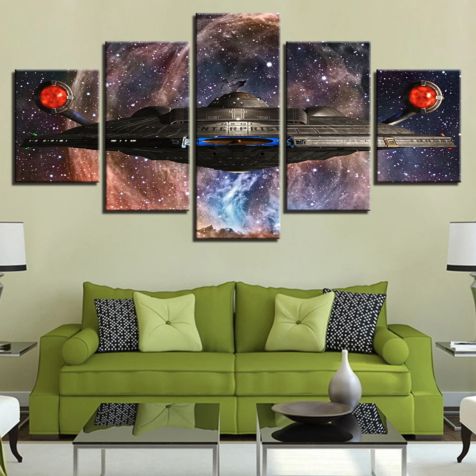 Frame HD Print Canvas Wall Art Home Decoration Modern 5 Piece Universe Flying Saucer Living Room Painting Modular Picture Poster
Frame HD Print Canvas Wall Art Home Decoration Modern 5 Piece Universe Flying Saucer Living Room Painting Modular Picture Poster