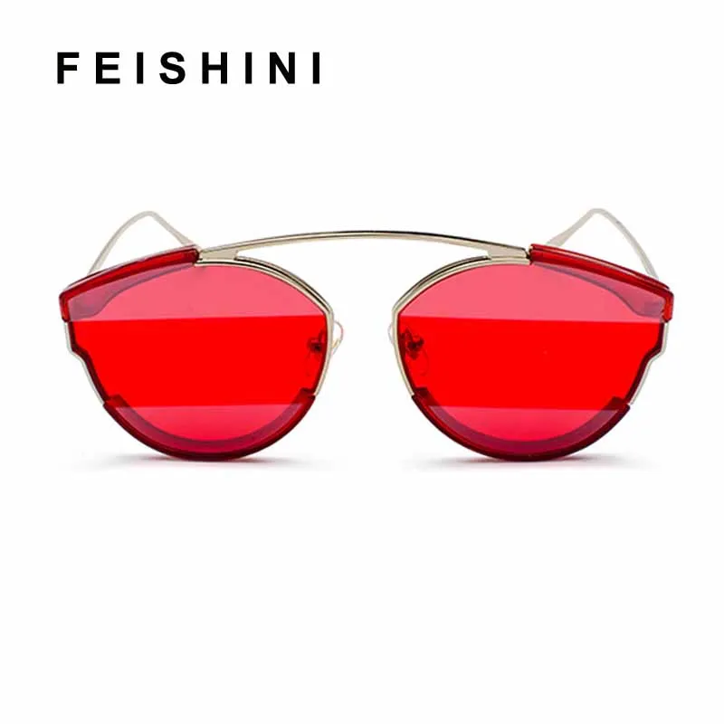 FEISHINI RED Quality Sunglass Ladies Superstar Eyewear Men Zonnebril Cobain Vintage Tinted Cat eye Sunglasses Women Mirror
FEISHINI RED Quality Sunglass Ladies Superstar Eyewear Men Zonnebril Cobain Vintage Tinted Cat eye Sunglasses Women Mirror
