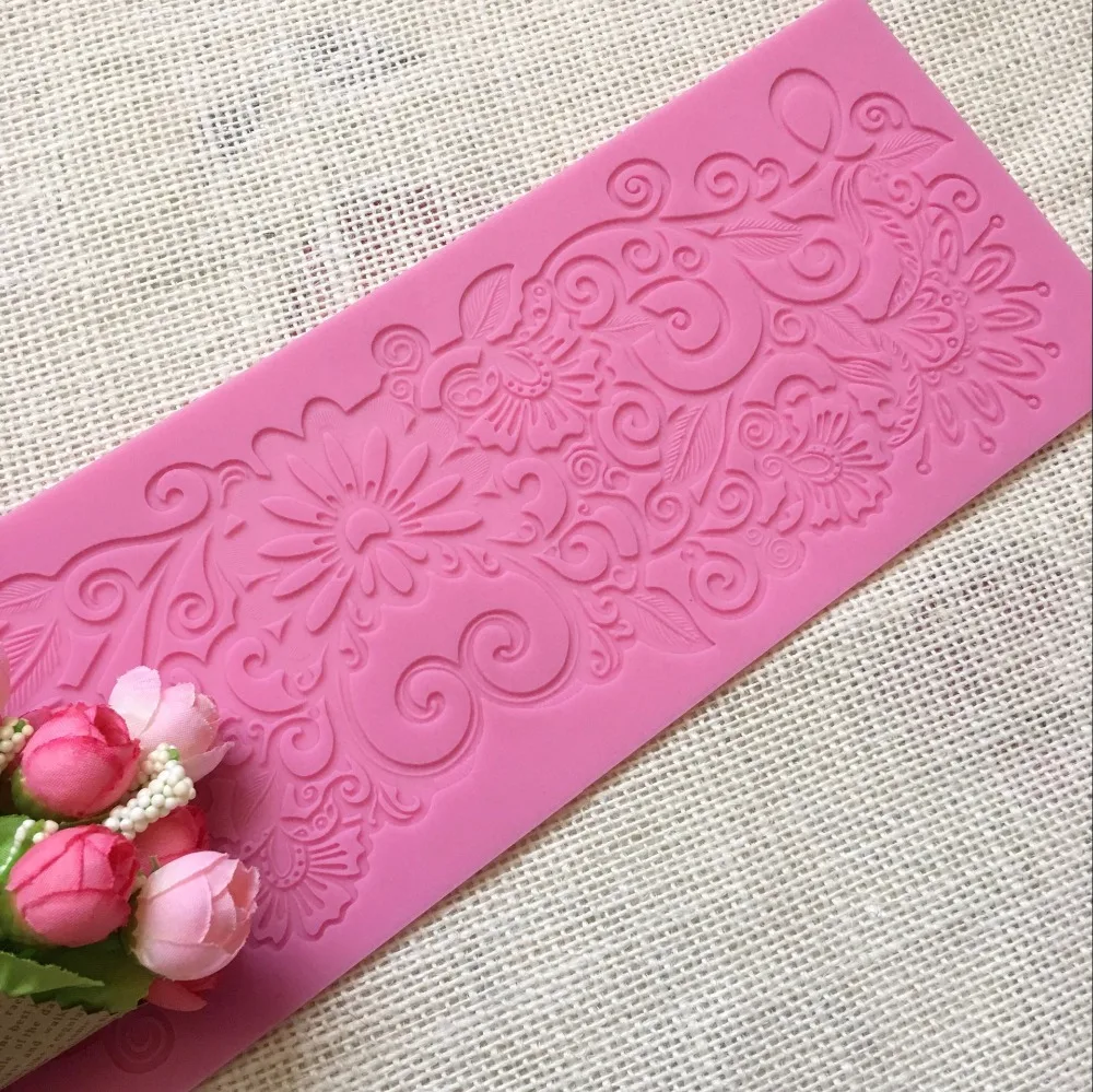 Lace silicone mold Lace fondant cake decorating tool lace-silicone-mold--lace-fondant-cake-decorating-tool