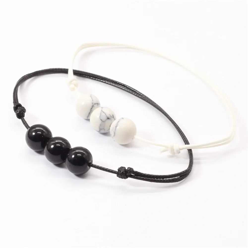 Black White Boho Friends Stone Beads Charm Strand Couple Anklet Men Bracelets for Women Jewelry Accesorios Pulseras Mujer 2019
Black White Boho Friends Stone Beads Charm Strand Couple Anklet Men Bracelets for Women Jewelry Accesorios Pulseras Mujer 2019