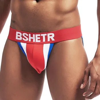 BSHETR Brand New Designed G-strings tanga Sexy cotton Male Gay underwear Jockstrap panties Summer Bikini Jock String Thongs
BSHETR Brand New Designed G-strings tanga Sexy cotton Male Gay underwear Jockstrap panties Summer Bikini Jock String Thongs