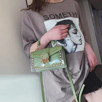 2019 New Quality Women's Designer Handbag Famous Designer Luxury Brand Shoulder Crossbody Bag For Women Rivet PVC Travel Bag
2019 New Quality Women's Designer Handbag Famous Designer Luxury Brand Shoulder Crossbody Bag For Women Rivet PVC Travel Bag