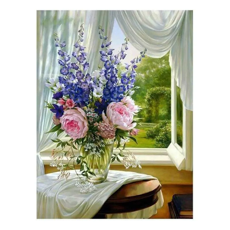 3D Diy Full Square Round Drill Diamond Painting Embroidery Flower Window 5D DIY Diamant Painting Cross Stitch Rhinestone Decor
3D Diy Full Square Round Drill Diamond Painting Embroidery Flower Window 5D DIY Diamant Painting Cross Stitch Rhinestone Decor