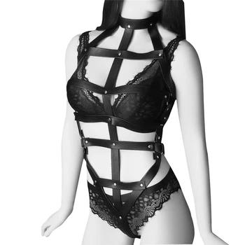 LEATHER Body Harness Set Bondage Lingerie Full Dance Party Club Party festival Wear Underwear Women Black Pentagram Goth BELT
LEATHER Body Harness Set Bondage Lingerie Full Dance Party Club Party festival Wear Underwear Women Black Pentagram Goth BELT