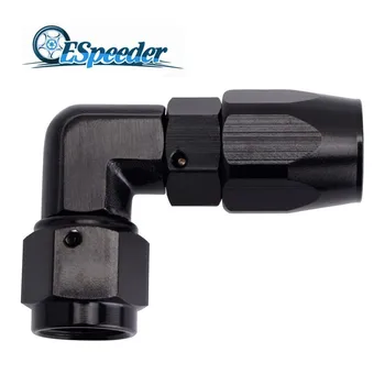 ESPEEDER AN6 90degree Oil Fuel Adaptor Enforced Hose End Oil Cooler Fittings Elbow Aluminum Hose End Fitting Black
ESPEEDER AN6 90degree Oil Fuel Adaptor Enforced Hose End Oil Cooler Fittings Elbow Aluminum Hose End Fitting Black