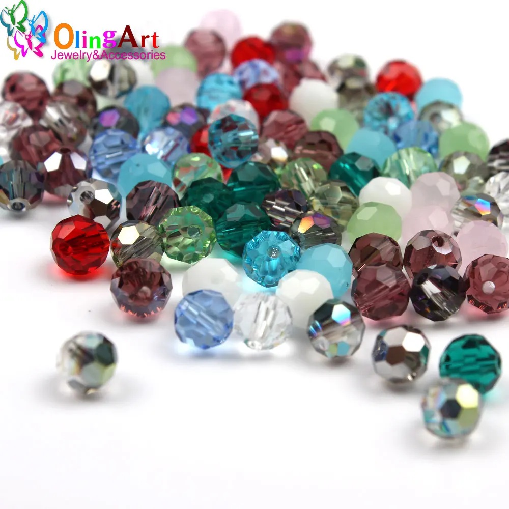 OlingArt 6mm mixed multicolor 100pcs Crystal round Glass beads 32 Faceted Football DIY bead choker necklace jewelry making
OlingArt 6mm mixed multicolor 100pcs Crystal round Glass beads 32 Faceted Football DIY bead choker necklace jewelry making