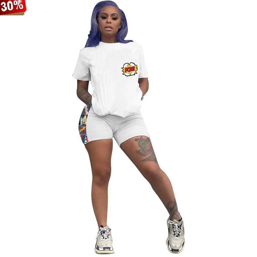 Cute Outfits Women Fashion Tracksuit Set Two Piece Short 2 Pcs Set Casual Summer Biker Shorts Set O-neck Tee Top Suit Spandex
Cute Outfits Women Fashion Tracksuit Set Two Piece Short 2 Pcs Set Casual Summer Biker Shorts Set O-neck Tee Top Suit Spandex
