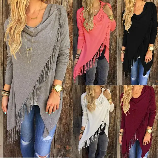 New Fashion Woman Autumn Casual Jacket Long Sleeve Knitted Fringe Tassel Loose Sweater Female Outwear Winter Coat
New Fashion Woman Autumn Casual Jacket Long Sleeve Knitted Fringe Tassel Loose Sweater Female Outwear Winter Coat