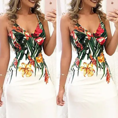 Summer Bohemian Dress Women Printing Floral Sleeveless Strap V neck Boho Dresses Womens Casual Long Maxi Evening Party Sundress
Summer Bohemian Dress Women Printing Floral Sleeveless Strap V neck Boho Dresses Womens Casual Long Maxi Evening Party Sundress