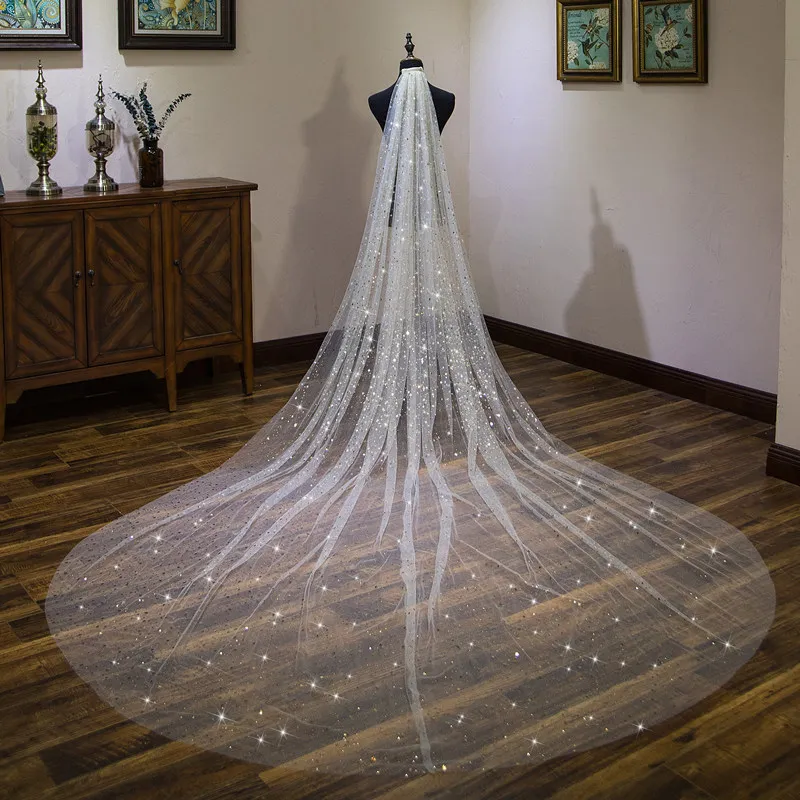 White Ivory Cathedral Wedding Veils Bridal Veil with Comb Accessories Bride Wedding Veil
White Ivory Cathedral Wedding Veils Bridal Veil with Comb Accessories Bride Wedding Veil