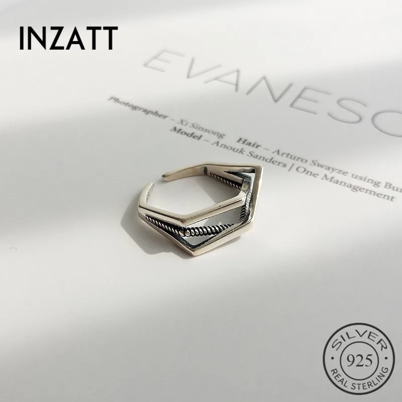 INZATT Fashion S925 Creative Irregular Geometric Hyperbole Open Ring For Women 2018 Personality Fine Jewelry Thai Silver Gift
INZATT Fashion S925 Creative Irregular Geometric Hyperbole Open Ring For Women 2018 Personality Fine Jewelry Thai Silver Gift