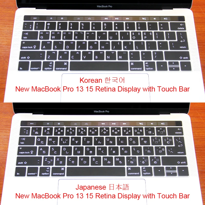 Japanese Korean Silicone US/EU Common Keyboard Cover Skin For Macbook Pro Retina 13" A1706 15" A1707 Touch Bar ID ReleaseOn 2016
Japanese Korean Silicone US/EU Common Keyboard Cover Skin For Macbook Pro Retina 13" A1706 15" A1707 Touch Bar ID ReleaseOn 2016