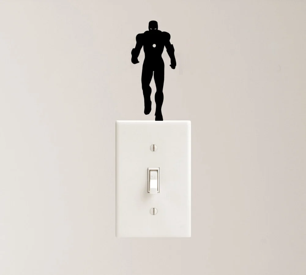 Iron Man Vinyl Wall Decal Sticker Light Switch Decals Kids Nursery Room Wall Decor Mural Superhero Art Stickers Removable G443
Iron Man Vinyl Wall Decal Sticker Light Switch Decals Kids Nursery Room Wall Decor Mural Superhero Art Stickers Removable G443