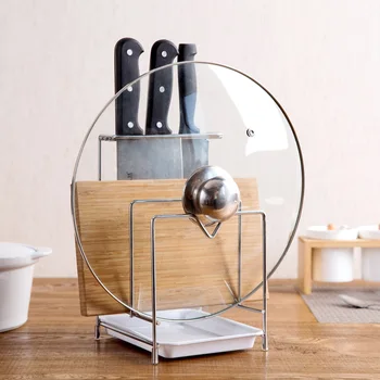 Stainless Steel Pot Lid Rack Cutting Board Rack Kitchen Knife Rack Choping Board Rack Kitchen Tools Dish Drying
Stainless Steel Pot Lid Rack Cutting Board Rack Kitchen Knife Rack Choping Board Rack Kitchen Tools Dish Drying