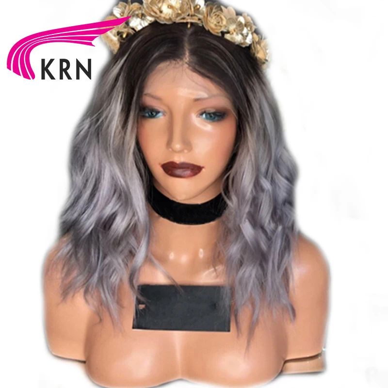 KRN 1B/Grey Ombre Color Lace Front Human Hair Wigs With Baby Hair Remy Pre Plucked Brazilian Lace Front Wigs For Women
KRN 1B/Grey Ombre Color Lace Front Human Hair Wigs With Baby Hair Remy Pre Plucked Brazilian Lace Front Wigs For Women