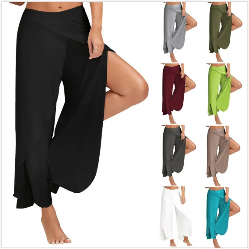 Trousers for Women Summer Women Fashion High Slit Flow Layered Wide Leg Loose Casual Pants Women's Pants Pantalon Femme
Trousers for Women Summer Women Fashion High Slit Flow Layered Wide Leg Loose Casual Pants Women's Pants Pantalon Femme