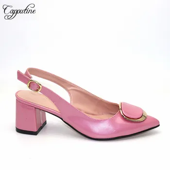 Nigerian Design Pink Color Pumps Shoes For Parties 2019 Koren Style Decoration With Metal High Heels Sandals Shoes TX-107
Nigerian Design Pink Color Pumps Shoes For Parties 2019 Koren Style Decoration With Metal High Heels Sandals Shoes TX-107