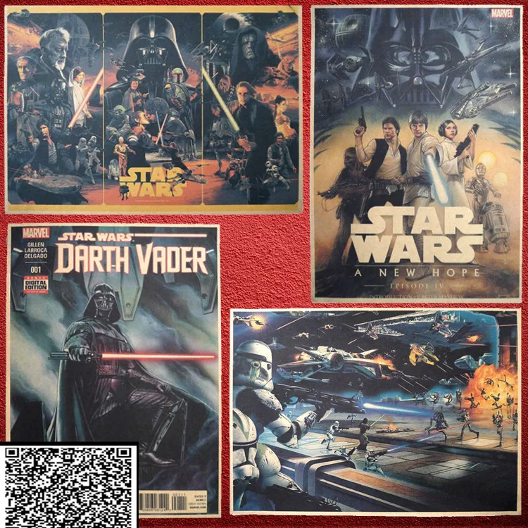 Vintage Star Wars Poster i want you Retro art Wall home Decoration Movie poster Wall stickers
Vintage Star Wars Poster i want you Retro art Wall home Decoration Movie poster Wall stickers
