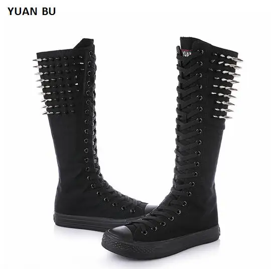 YUAN BU 2018 NEW Rivet Boot Cheerleaders Dance Shoes Women Shoes Boots High-top Side Zipper Cross-tied Canvas Shoes Large Size
YUAN BU 2018 NEW Rivet Boot Cheerleaders Dance Shoes Women Shoes Boots High-top Side Zipper Cross-tied Canvas Shoes Large Size